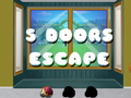 Spel Ontsnap van 5 Deure aanlyn