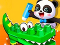 Spel Baba Panda Dier Legpuzzel aanlyn
