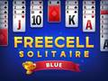 Spel Freecell Solitaire Blou aanlyn