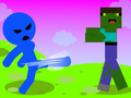 Spel Stickman Zombi Ontsnapping aanlyn