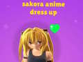 Spel Sakora: Anime Kleding aanlyn