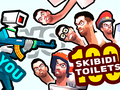 Spel Jy teen 100 Skibidi-Toilette aanlyn