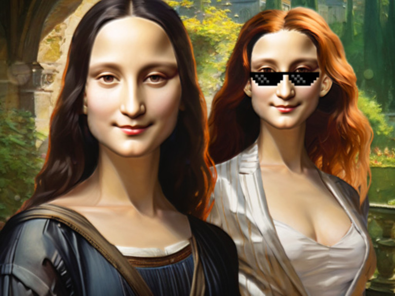 Spel Mona Lisa-mode-eksperimente aanlyn