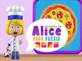 Spel Wêreld van Alice: Kos Legkaart aanlyn