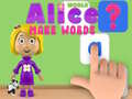 Spel Wêreld van Alice: Maak Woorde aanlyn