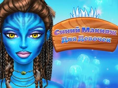 Spel Blou Meisies Maak Make-up aanlyn