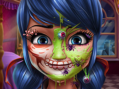 Spel Puntige Meisie Halloween Grimering aanlyn