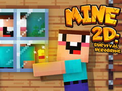 Spel Mine 2D oorlewing Herobrine aanlyn