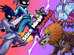 Spel Stok Ninja Survivals aanlyn