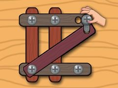 Spel Houtneute Meester: Skroefpuzzle aanlyn