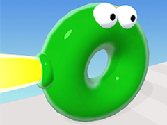 Spel Bounce Blob Wedloop: Hindernispad aanlyn