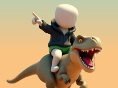 Spel Stickman. Dinosaur Arena aanlyn
