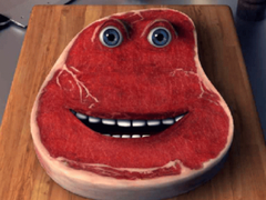 Spel Charlie die Steak aanlyn