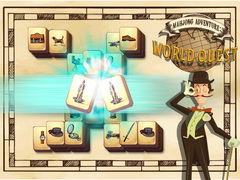 Spel Mahjong Avontuur: Wêreldsoektog aanlyn