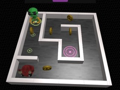 Spel 3D Labirint en Robot aanlyn