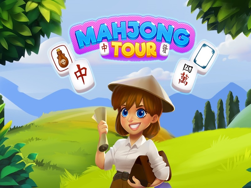 Spel Mahjong Tour aanlyn