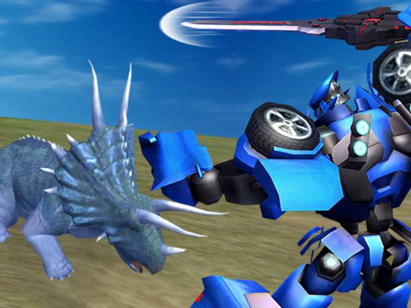 Spel Jurassic Dinosaur Mech Battle aanlyn