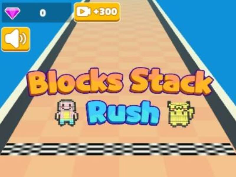 Spel Blokke Stack Rush aanlyn