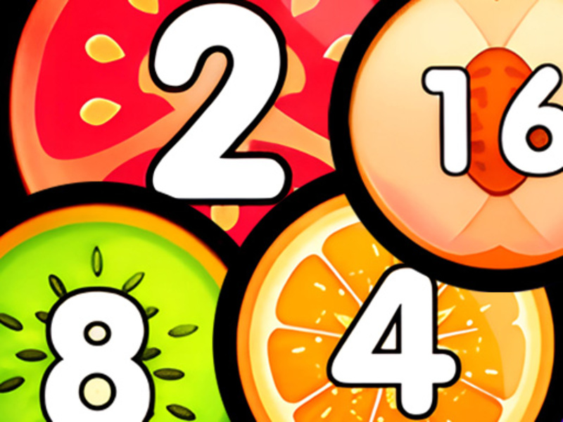Spel Merge Balls Shooter 2048 Connect Fruit aanlyn