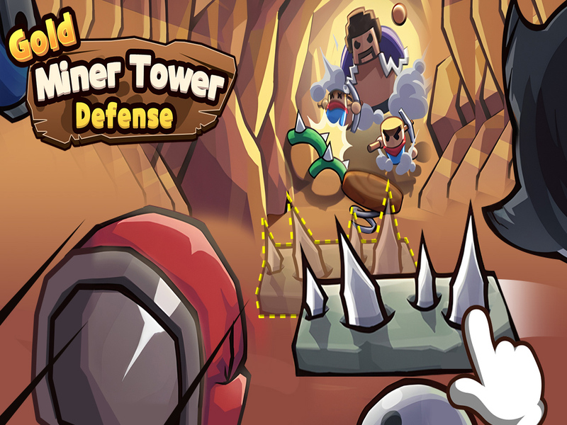 Spel Gold Miner Tower Defense aanlyn