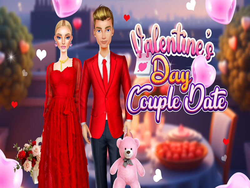 Spel Valentynsdagpaar datum aanlyn