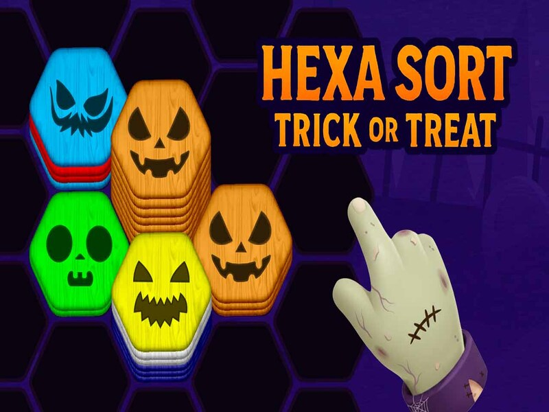 Spel Heksa sorteer truuk of behandel aanlyn