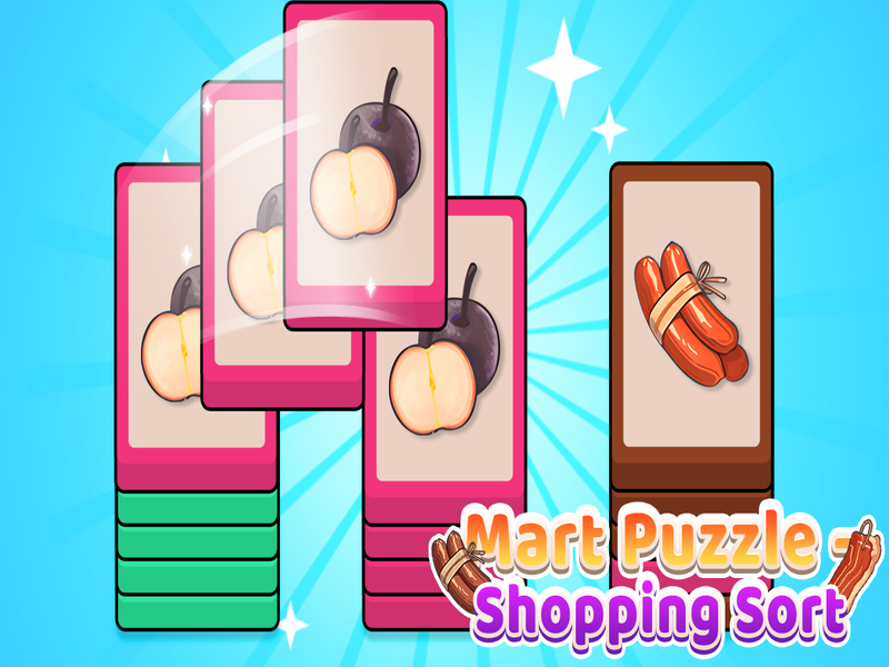 Spel Mart Puzzle Shopping Soorte aanlyn