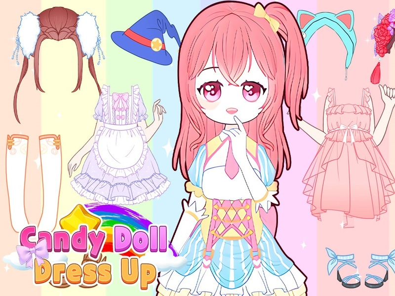 Spel Candy Doll Dress Up aanlyn