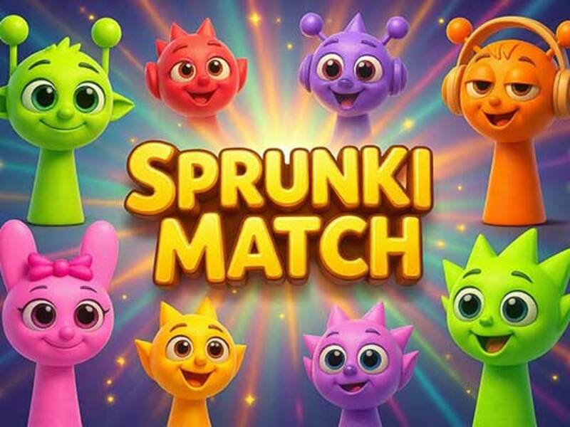 Spel SPRUNKI Match aanlyn