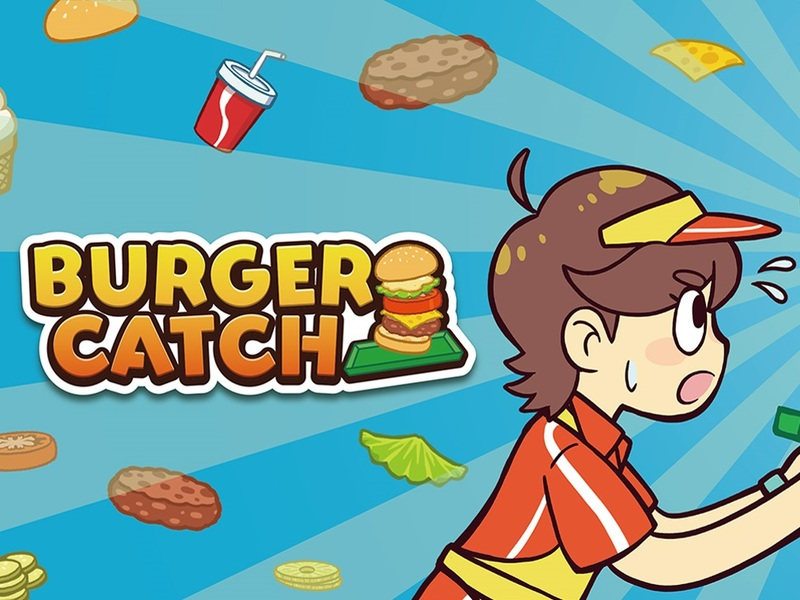 Spel Burger Catch aanlyn