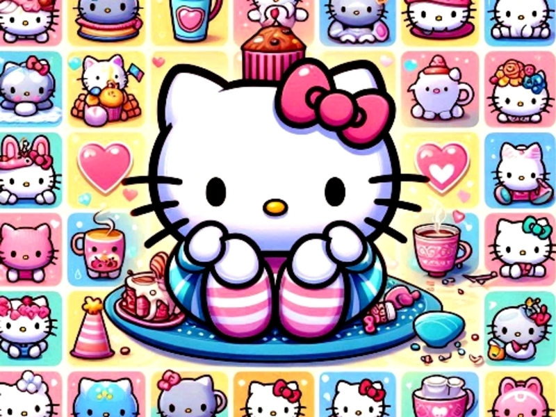 Spel Oulike Kitty Memory Challenge aanlyn