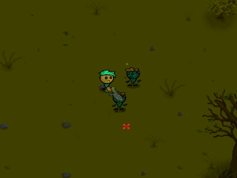Spel Zombies en gewere aanlyn