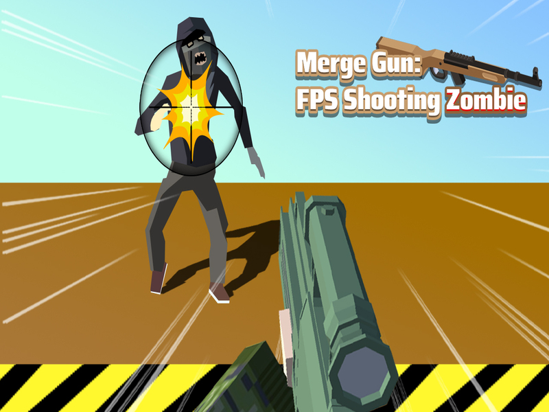 Spel Merge Gun FPS skiet zombie aanlyn