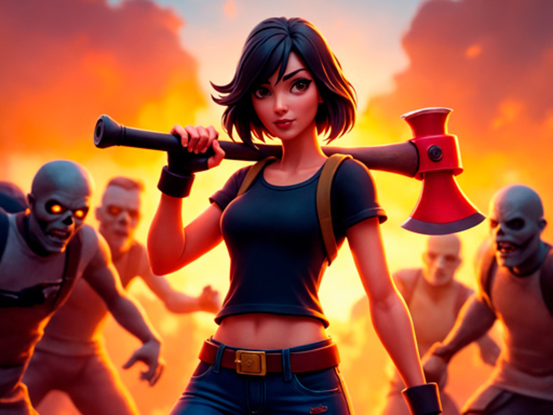Spel Loop Survivors Zombie City aanlyn