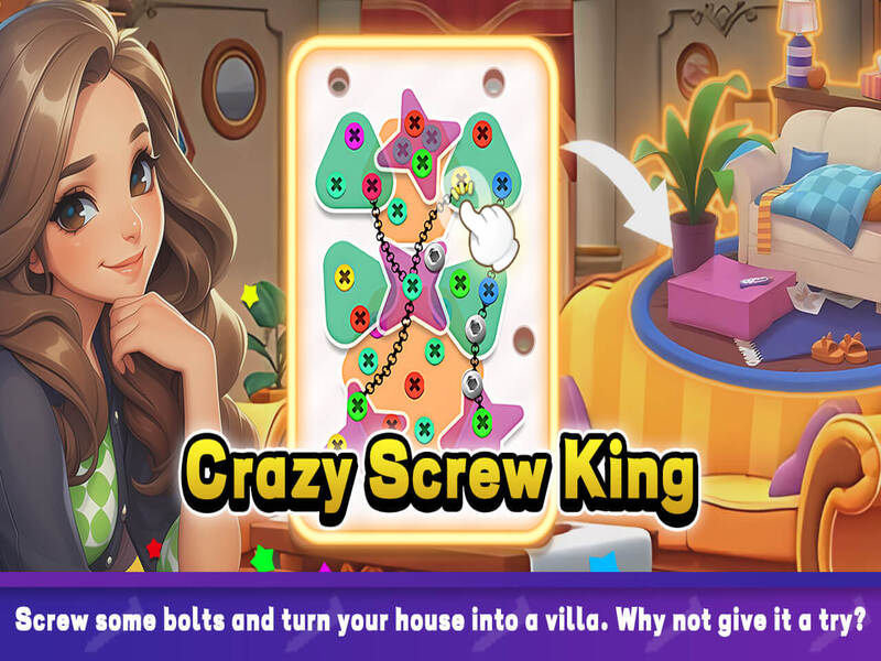 Spel Crazy Screw King aanlyn