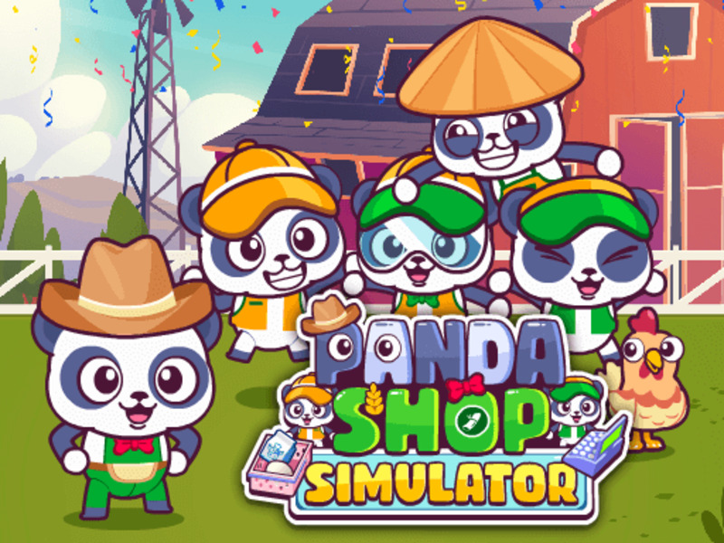 Spel Panda Shop Simulator aanlyn