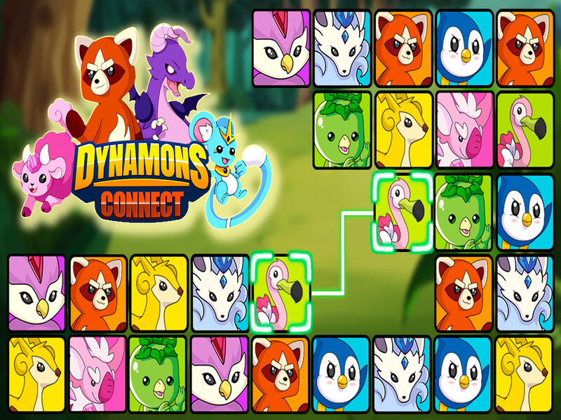 Spel Dynamons verbind aanlyn