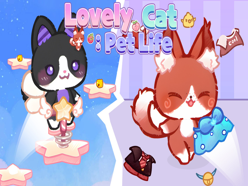 Spel Lieflike kat troeteldier lewe aanlyn