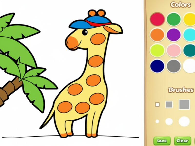 Spel Maklike dierekleurboek vir kinders aanlyn