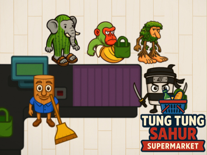 Spel Tung Tung Sahur Supermark aanlyn