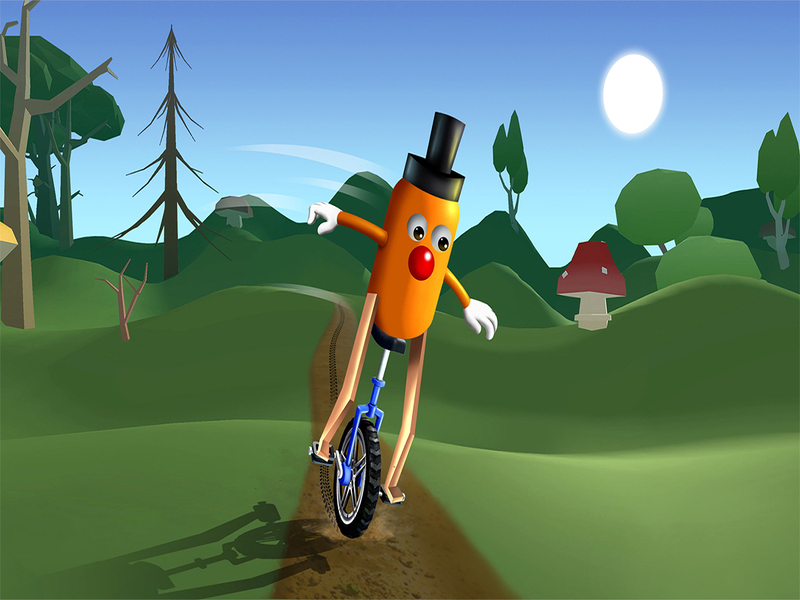 Spel Eenwielfietsbalans 3D aanlyn