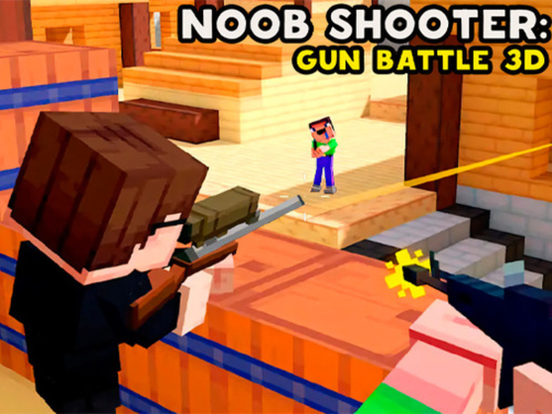 Spel Noob Shooter: Gun Battle 3D aanlyn