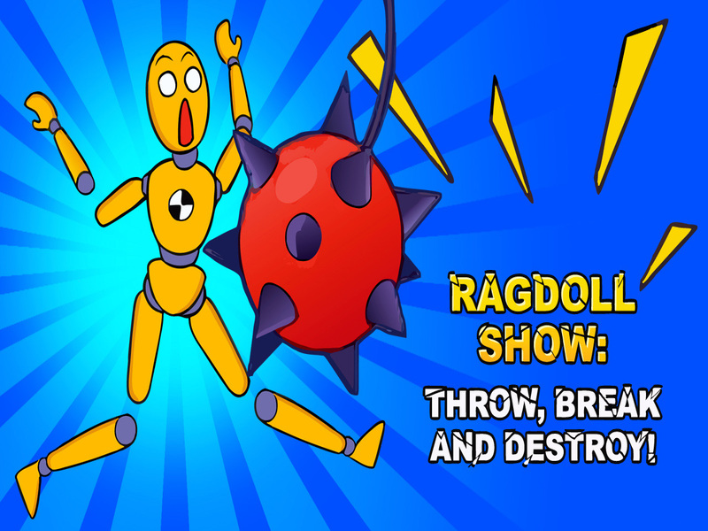 Spel Ragdoll Show: gooi, breek en vernietig! aanlyn