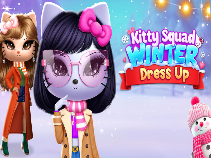 Spel Kitty Squad Winter Dress Up aanlyn