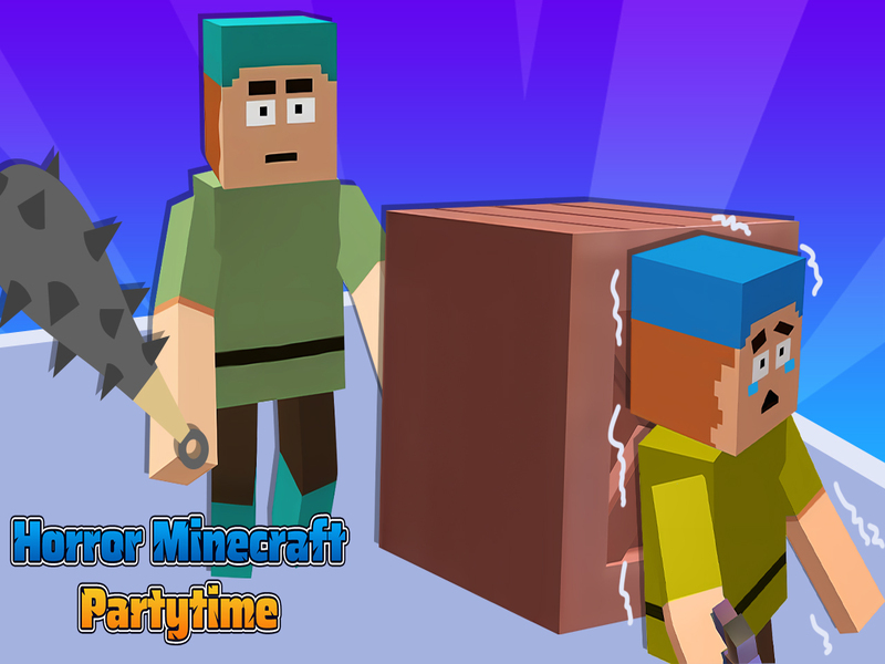 Spel Horror Minecraft Partytime aanlyn