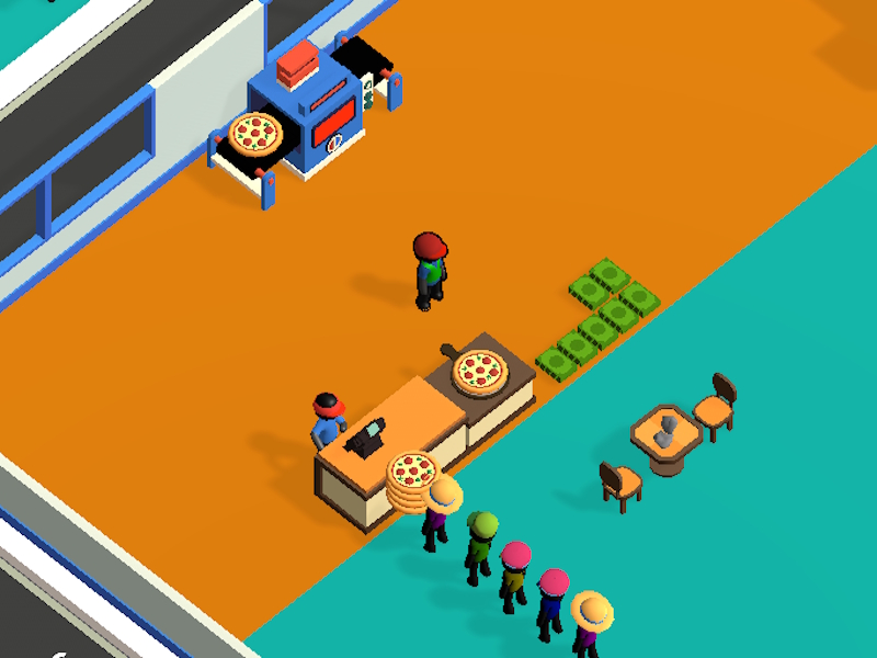 Spel Cheez pizza gereed aanlyn