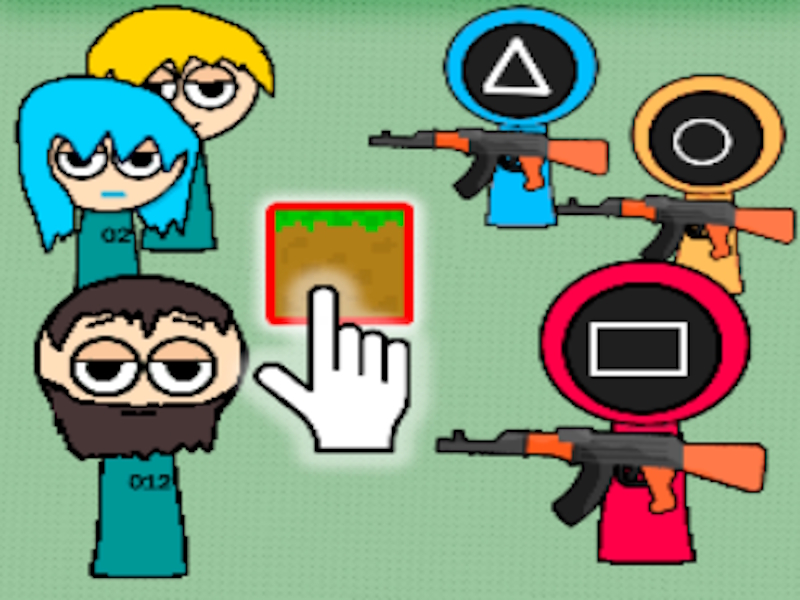 Spel Sandbox Squid Game skep 'n uitdaging aanlyn