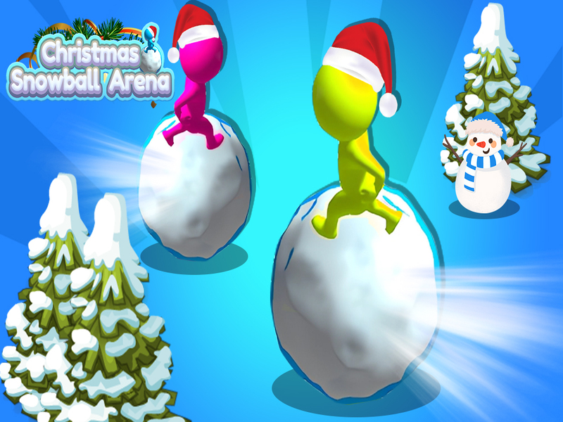 Spel Kersfees Snowball Arena aanlyn