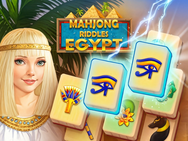 Spel Mahjong Riddles: Egipte aanlyn