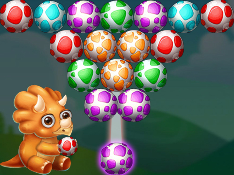 Spel Dino eier shooter aanlyn